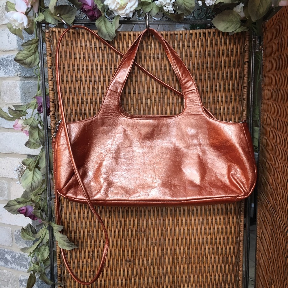Hobo International copper elegant satchel w/ strap